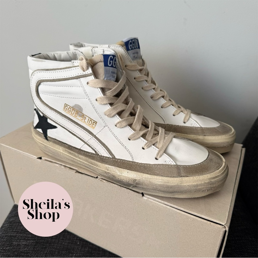 NIB Golden Goose Deluxe Brand GGDB Slide Sneakers Size 38